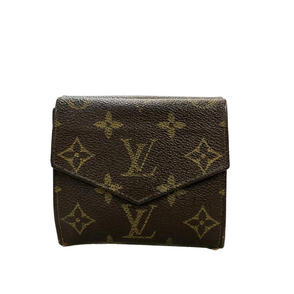 Louis Vuitton Double Hook Bi fold Wallet Monogram Portemonnaie Billet